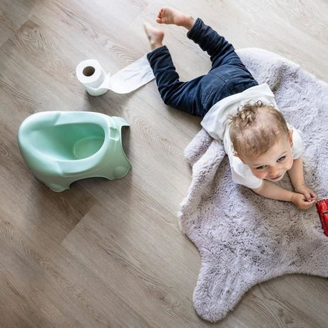 Pot - THERMOBABY - INITIO - Fleur Bleue - Sans écuelle, ergonomique et confortable