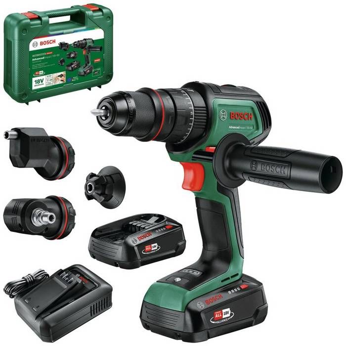 Perceuse-visseuse a percussion sans fil 18V Bosch - AdvancedImpact 18V-80 QuickSnap - mandrin 13 mm + 3 embouts