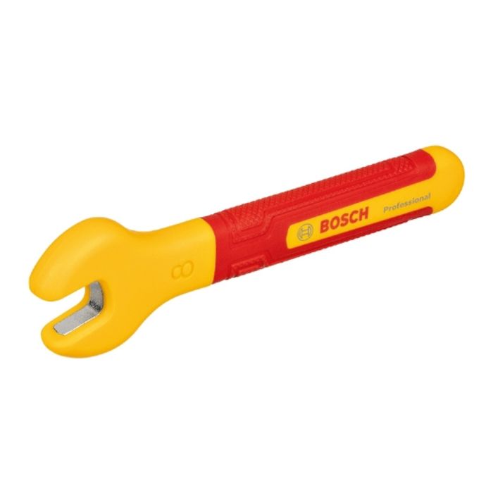 Clé plate VDE - BOSCH - 8 mm - Inclinée a 15° - Isolée jusqu'a 1000 V - Ergonomique en TPE