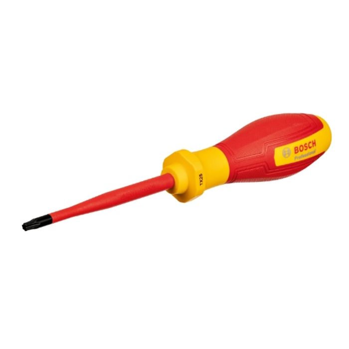 Tournevis VDE - BOSCH - TX25x100 - Isolé jusqu'a 1000 V - Élastomere thermoplastique - Antidérapant