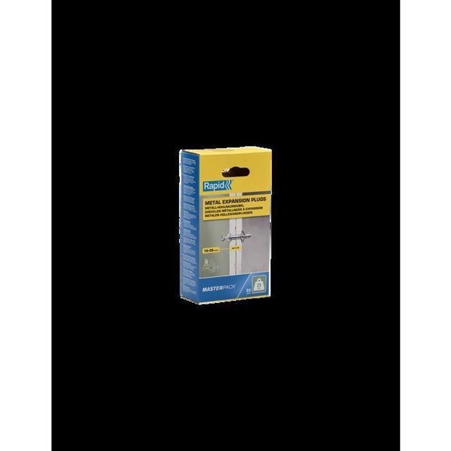 Chevilles a Expansion - RAPID - Métal pour Cloison Plâtre 16-26mm - Lot 50 - Charge Max 25 kg - (5001561)