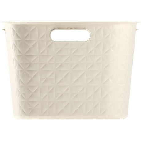 Coffre a Linge - Softex - 45 L - Blanc Cassé - Curver