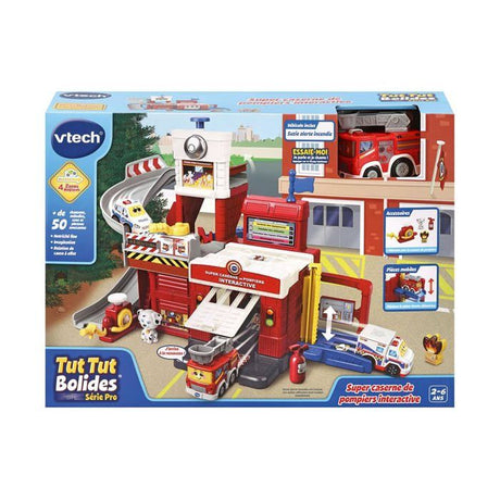 Jouet interactif - Vtech - TUT TUT Bolides Tour de Sauvetage Caserne - 18 mois et plus - Rouge - 22 pieces