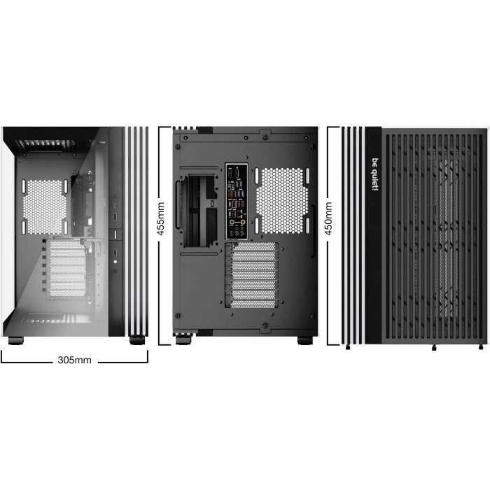 Boitier Moyen Tour ATX be quiet! Light Base 600 DX RGB avec panneaux vitrés (Noir)