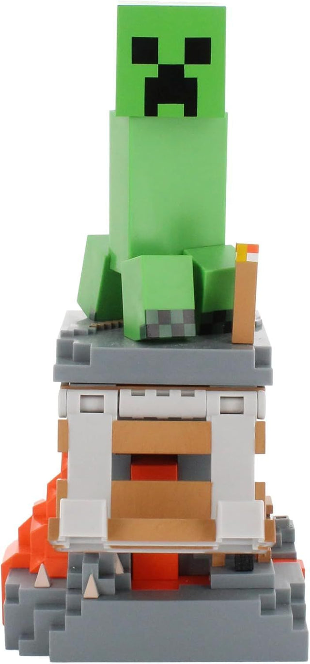 Figurine Minecraft Creeper - EXQUISITE GAMING - Cable Guys - Support écouteurs, smartphone ou petit accessoire - 20 cm