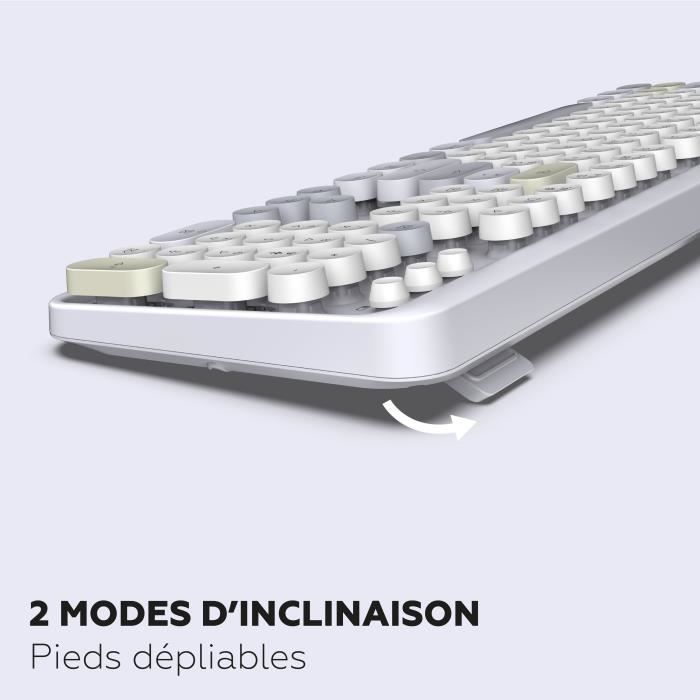 Clavier et souris sans fil - Mobility Lab - Modele ergonomique - 2.4Ghz - Capteur optique - Noir