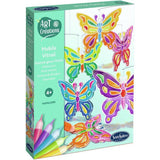 Art & Créations Mobile Vitrail - SENTOSPHERE - Papillons - Activité Créative facile et utile pour décoration - Des 4 ans