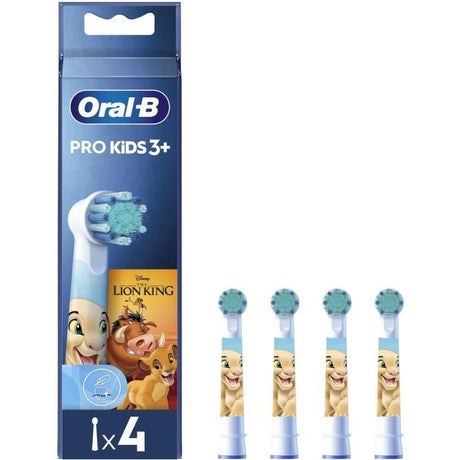 Brossettes x4 Le Roi Lion, Disney, Oral-B Pro Kids 3+, Pack de rechange, Pour enfant