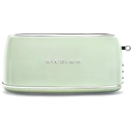 Grille-pain vintage - SWEISS - GRV7 - 2 fentes - 1500 W - Vert