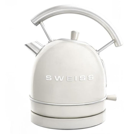Bouilloire vintage - SWEISS - KTL8 - 2200 W - 1,8 L - Socle 360° - Beige