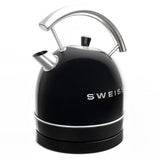 Bouilloire vintage - SWEISS - KTL9 - 2200 W - 1,8 L - Socle 360° - Noir