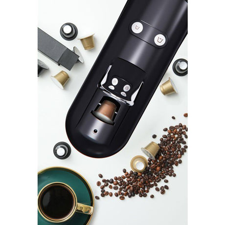 Machine a café a capsules - ARTHUR MARTIN - AMN230N - Expresso & Lungo - 1400 W - Noir