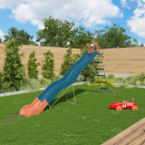 Toboggan - ALEO BY TRIGANO - Valou - 3,80 m - Bleu/corail - Pour enfants de 3 a 12 ans