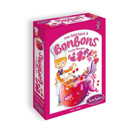 Kit créatif alimentaire - SENTOSPHERE - Mini Fabrique a bonbons - Fruits rouges - Des 7 ans
