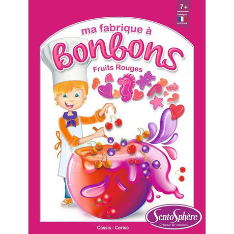 Kit créatif alimentaire - SENTOSPHERE - Mini Fabrique a bonbons - Fruits rouges - Des 7 ans
