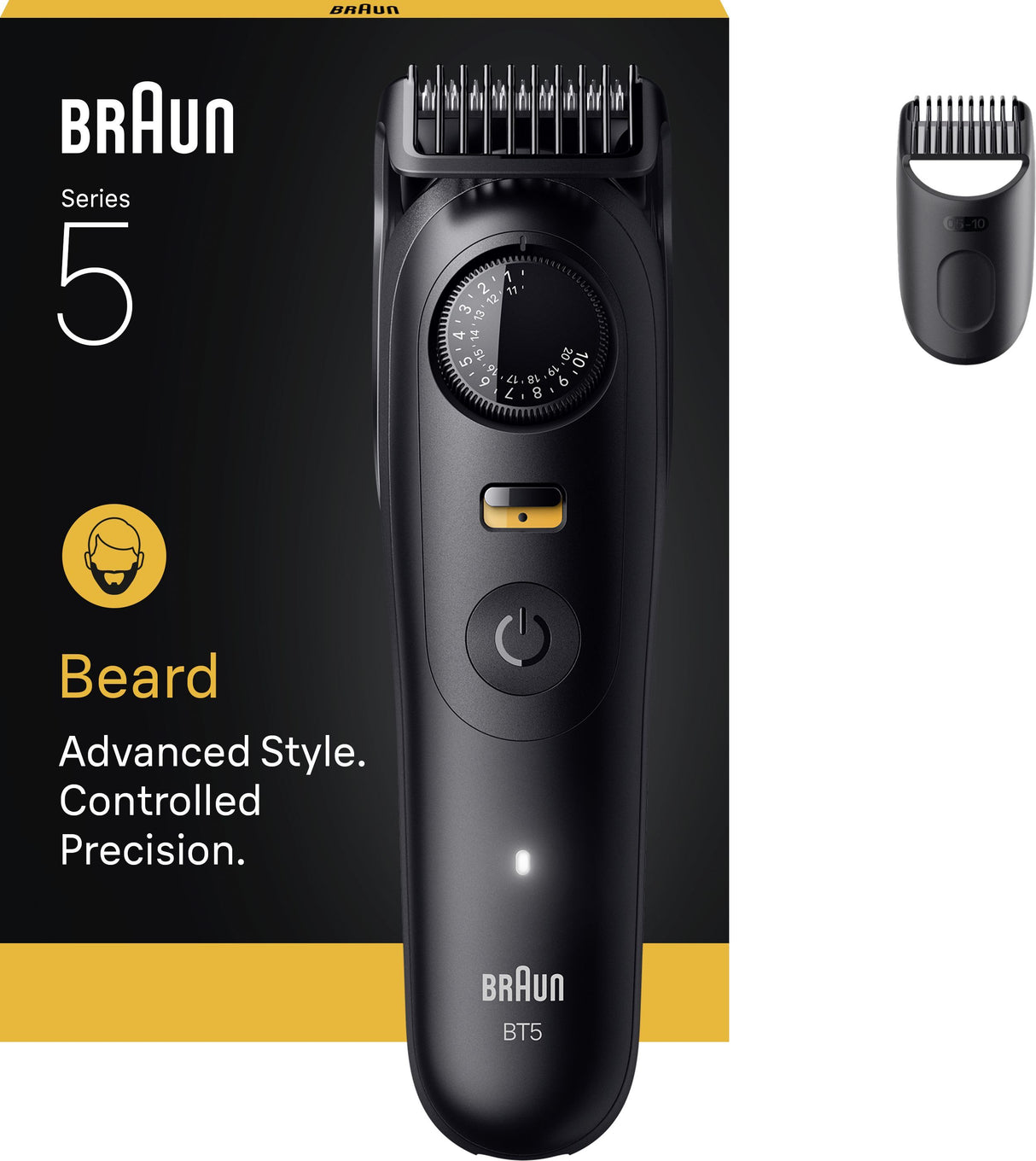 Tondeuse électrique - BRAUN - Séries 5 BT5500 - 120 min autonomie - Étanche - Noir