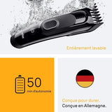 Tondeuse a cheveux - BRAUN - HC5510 - Sans fil - 50 min - 9 réglages - Noir