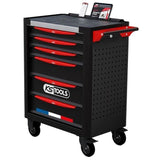Servante d'atelier - Equipťe - 6 tiroirs - KS Tools - 824.6536F - Noir - 265 outils - Fabriquťe en France