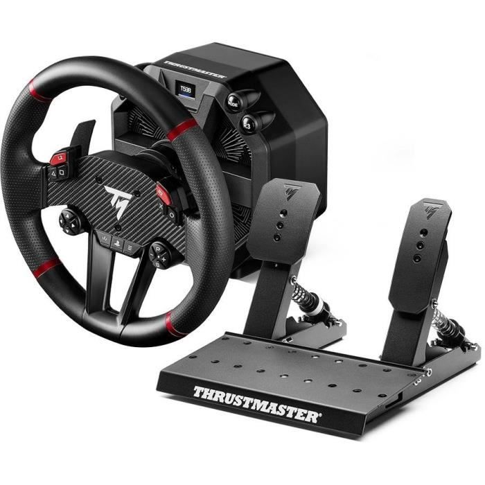 Volant de course avec base + pédalier - THRUSTMASTER - T598 P - Moteur Direct Axial Drive - PC, PS4, PS5