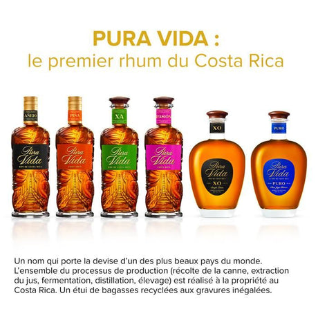 PURA VIDA - Pasión - Spiritueux a Base de Rhum - XO - 38.0 % Vol. - 70 cl