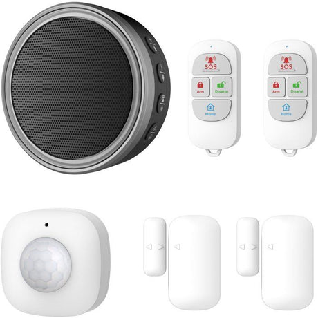 Kit Alarme -KYF -  868Mhz - Wifi sirene intégré 90dB - 2 Flashs lumineux - 2 Télécommandes
