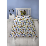 Parure de lit réversible - POKEMON - Pikachu et Starter - Gris - Microfibre - 1 housse de couette 140 x 200 cm + 1 taie 63 x 63 cm