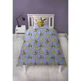 Parure de lit réversible - POKEMON - Pikachu et Evoli - Microfibre - 1 housse de couette 140 x 200 cm + 1 taie 63 x 63 cm