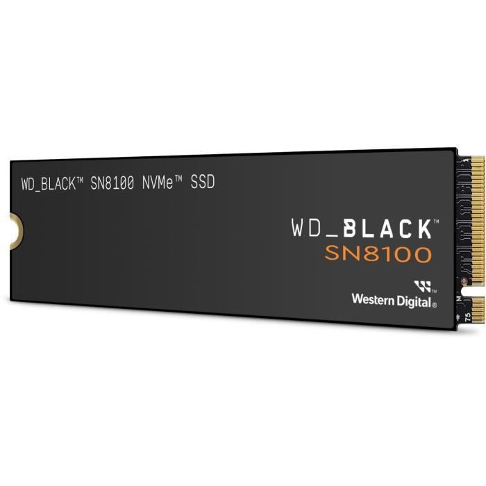 WESTERN DIGITAL - WDS100T1X0M - SSD Interne - Black - SN8100 - NVMe - 1 To