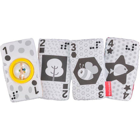 Cartes sensorielles - SOPHIE LA GIRAFE - Mes Cartes Sensorielles - Matieres variées - Braille intégré