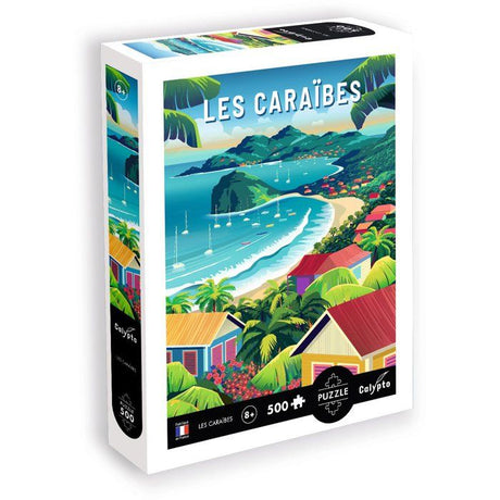 Puzzle - SENTOSPHERE - Calypto - 500 pieces - Les Caraibes - Toucher soyeux - Des 8 ans
