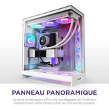 Boitier moyen-tour - NZXT - CM-H92FW-P1 - H9 Flow RGB+ - Ventilateurs RGB inclus - Blanc - Contrôleur NZXT CAM