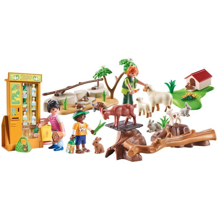 PLAYMOBIL 72007 Découverte des animaux a la ferme, My Life Le Zoo, 63 pieces, Des 4 ans