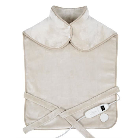 Coussin chauffant dos et cervicales - LIVOO - DOS218C - 100 W - 60 x 90 cm - Flanelle - Lavable en machine 30° - 50-65° - Creme