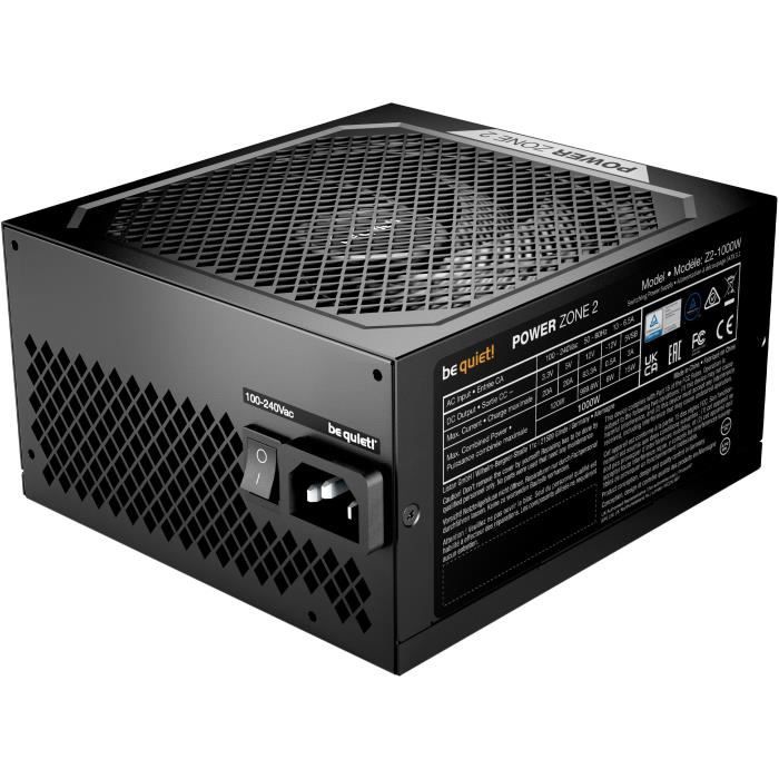 Alimentation PC - BE QUIET! - POWER ZONE 2 - 1000 W - Certifié 80 Plus Platinum - Modulaire