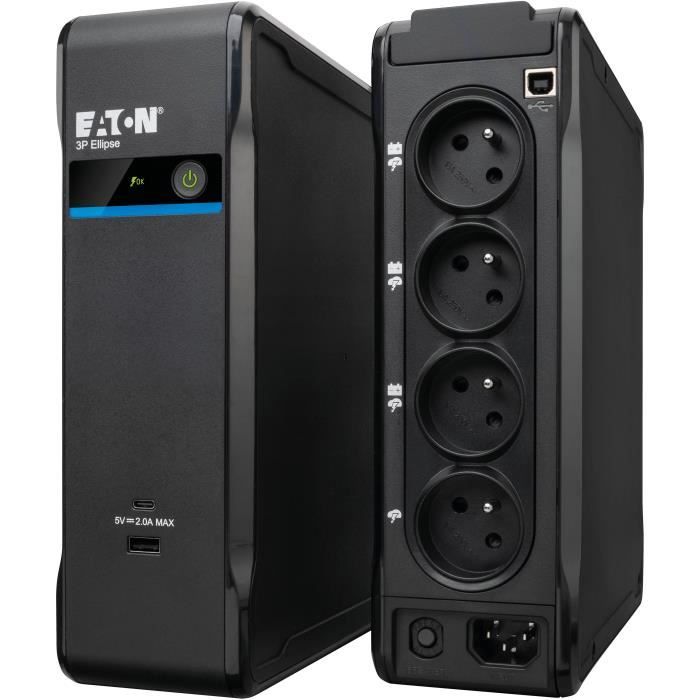 Onduleur - EATON - 3P Ellipse 3P900UF - Pour PC pro ou terminal point de vente - Protection parafoudre - 900VA - 540W