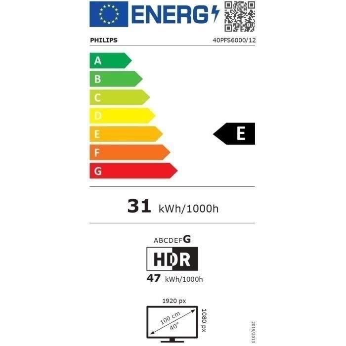 Philips 40PFS6000 - TV LED 40 - Full HD 1920x1080 - HDR10 - 3xHDMI