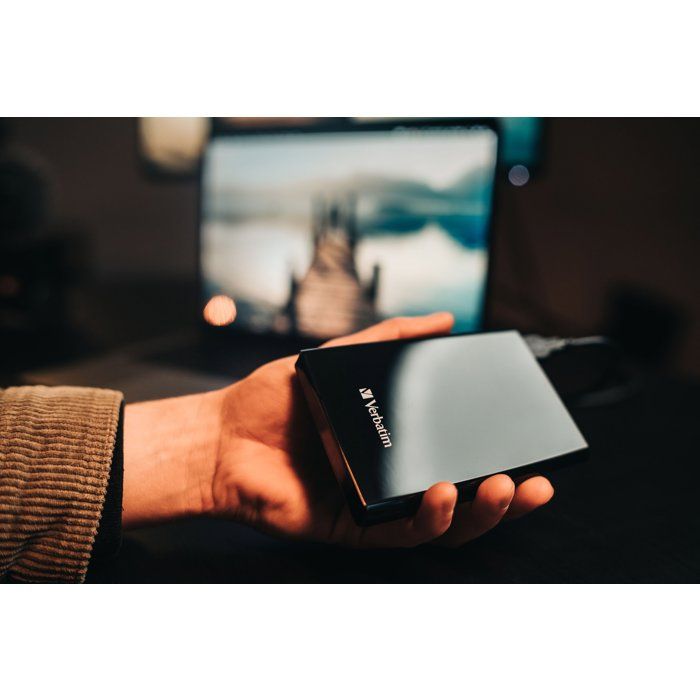 Disque SSD externe - VERBATIM - Store'N'Go Slim - 512 Go - Noir