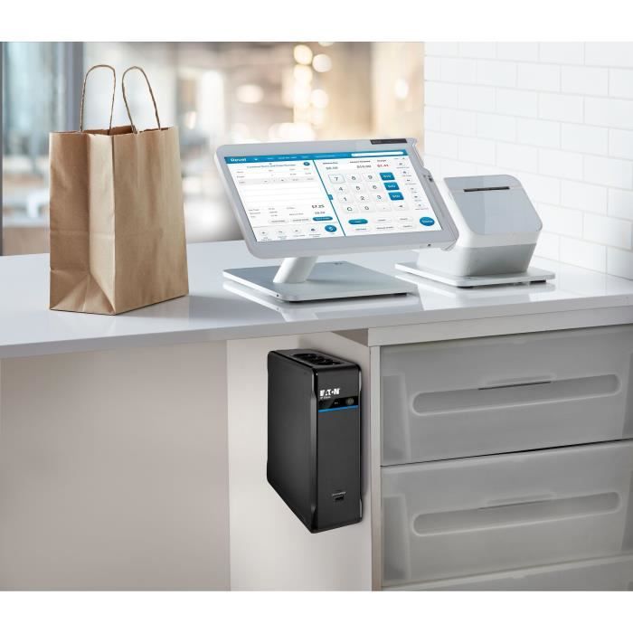 Onduleur - EATON - 3P Ellipse 3P1300UI - Pour PC pro ou terminal point de vente - Protection parafoudre - 1300VA - 840W