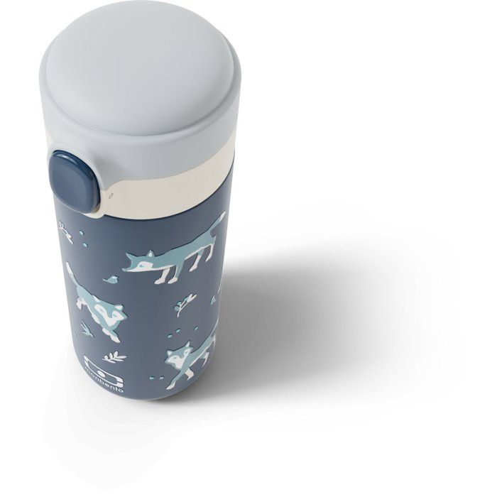 Gourde isotherme a bec verseur - MONBENTO - Enfants - Bouchon ouverture rapide - Pop Wolf