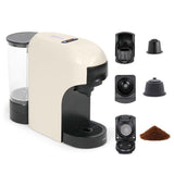 Machine a café multi-capsules 4-en-1 - LIVOO - DOD217C - 1400 W - 7 niveaux d'intensité du café - Creme