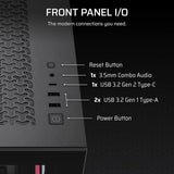 Boitier PC - CORSAIR - 3500X LXR LINK Tempered Glass Mid-Tower - 3 ventilateurs RGB a rotor inversé - Noir