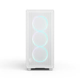 Boîtier PC - Fractal Design - FD-C-EPO1A-05 - Blanc - Verre trempé - Éclairage RGB - 3 ventilateurs inclus