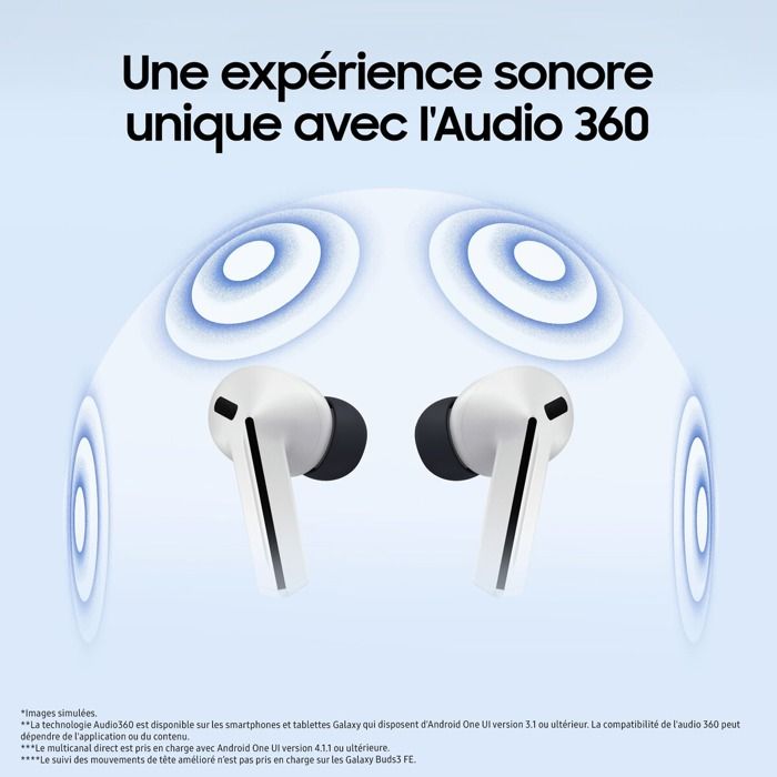 Ecouteurs Samsung Buds3 FE Noir