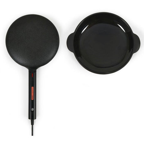 Crepiere électrique Livoo x Marmiton - LIVOO - DOP258CO - 600 W - Ř 20 cm - Poignée thermorésistante - Noir