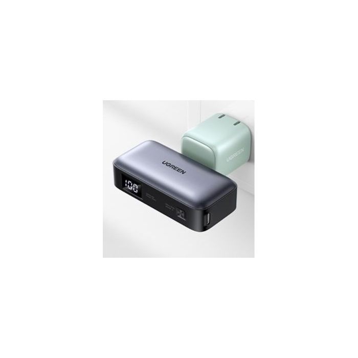 Batterie externe - UGREEN - 5,000 mAh - Connecteur USB-C - Avec support - Noir