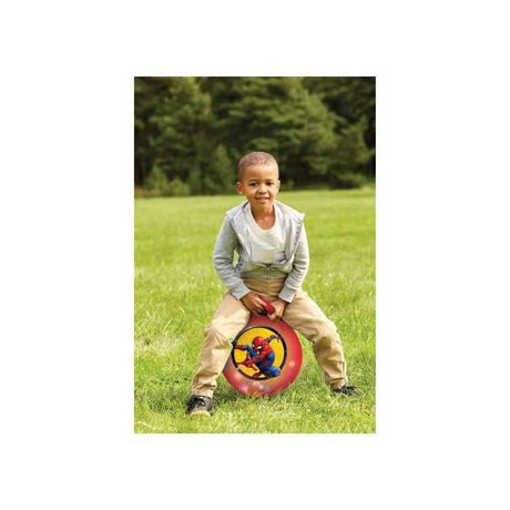 Balle sauteuse Gonflable - Lexibook - Spiderman - Pompe Manuelle Incluse - Plastique sécurisé et résistant - Rouge