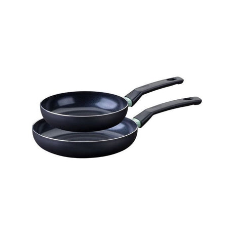 Set de 2 poeles a induction - FACKELMANN - Brandao - Aluminium céramique antiadhésif - Ř 20 et 24 cm