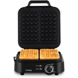 Gaufrier compact - HKoeNIG - GFX420 - 1200 W - Température réglable - Noir