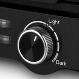 Gaufrier compact - HKoeNIG - GFX420 - 1200 W - Température réglable - Noir