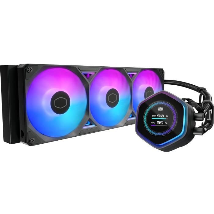 COOLER MASTER - MasterLiquid 360 Atmos II LCD ARGB - Watercooling AIO - Ventilateurs 120mm